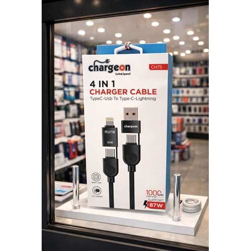 CH-75 Chargeon 4in1 Şarj Kablosu