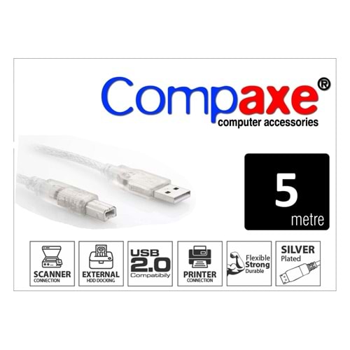 CPK-5 Compaxe 5M Usb Şeffaf Kablo
