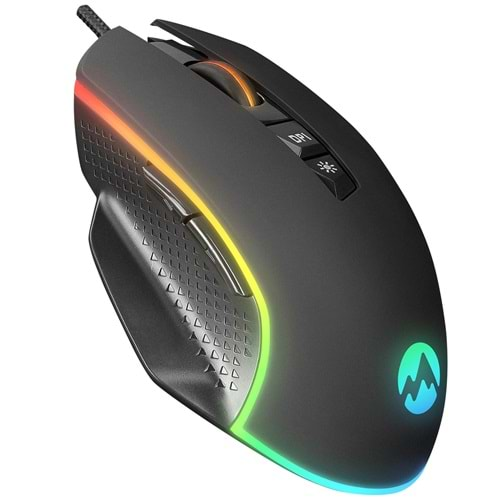 RAGE-X2 Everest Usb Siyah 800/1600/3200/4800/6400 Dpı Gaming Mouse