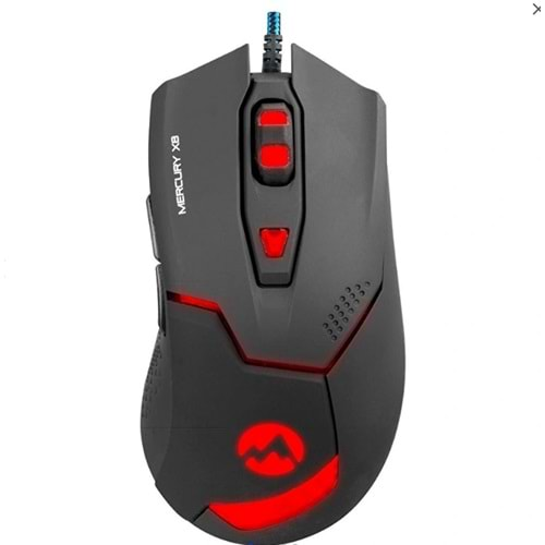 SM-X8 Everest Mercury Usb Siyah 6D Oyun Mouse