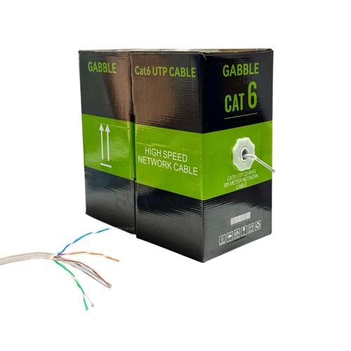 GAB-CK305 Gabble 23awg 0.50mm 305MT UTP İÇ Ortam Cat6 Kablo