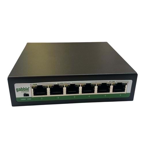 GAB-P42MM Gabble 4+2 Port 10/100 POE Switch
