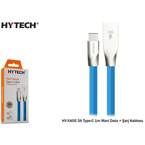 HY-X405 Hytech 1M 3A Type-c Data + Şarj Kablosu