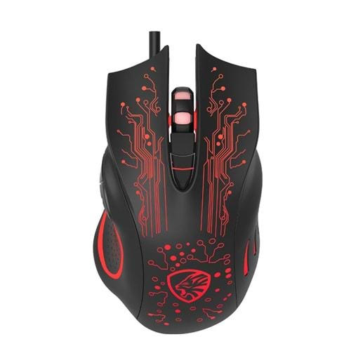 HY-X8 Hytech Usb Eagle Siyah Gaming Oyuncu Mouse