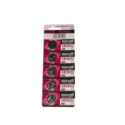 CR-2032 Maxell 5 li Blisterli Bios Pili