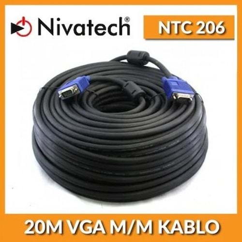NTC-206 Nivatech 20 Mt E/E Vga Kablo