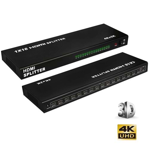 NTC-516 Nivatech 16 Port Hd Tv Splitter 4k*2k