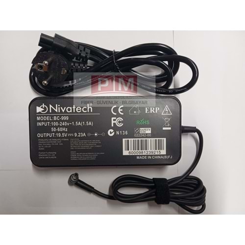 NTC-BC999 19.5V - 9.23A (5.5*2.5) Nivatech Notebook Adaptörü