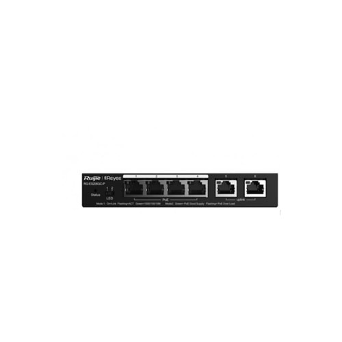 Reyee RG-ES206GC-P 6 Portlu, 10/100/1000 Gigabit, Yönetilebilir Switch