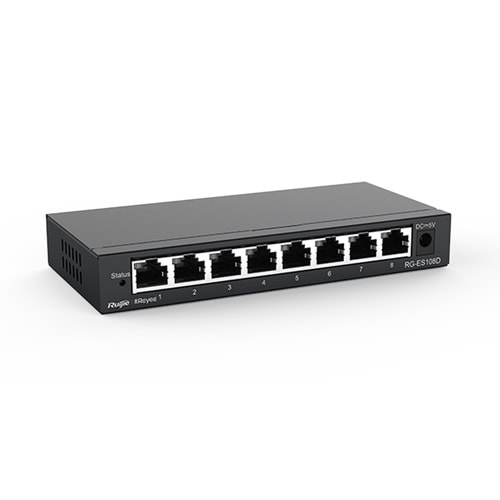 Reyee RG-ES108D 8 Portlu, 10/100 Fast Ethernet, Tak Çalıştır Switch, M