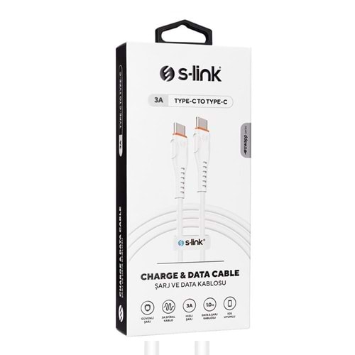 SW-C130 Slink 1M 60W Type-C To Type-C Hızlı Data+Şarj Kablosu
