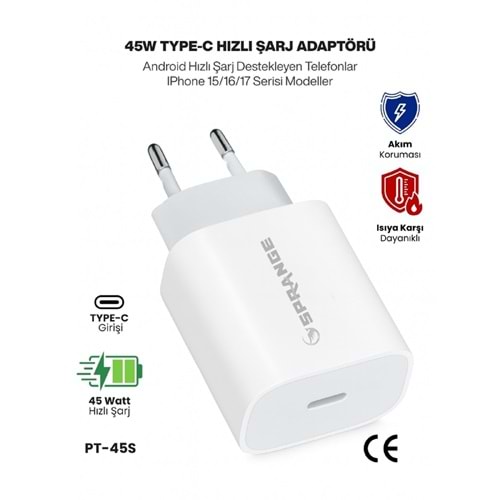 PT-45S Sprange Travel Charger