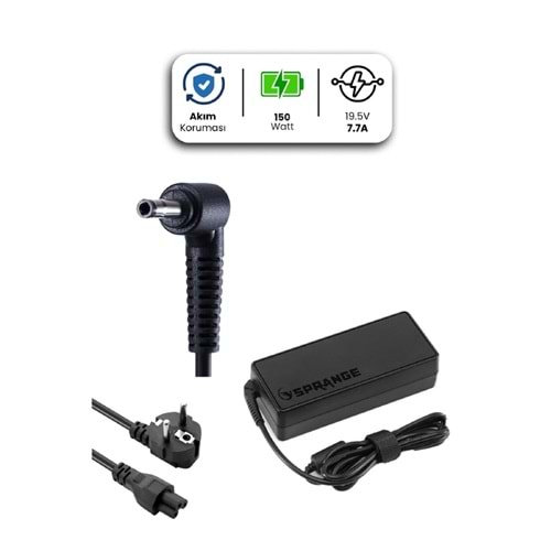 SR-L33 19,5V - 7.7A ( 5.5*2.5 ) Sprange 150W ASUS İçin Adaptör
