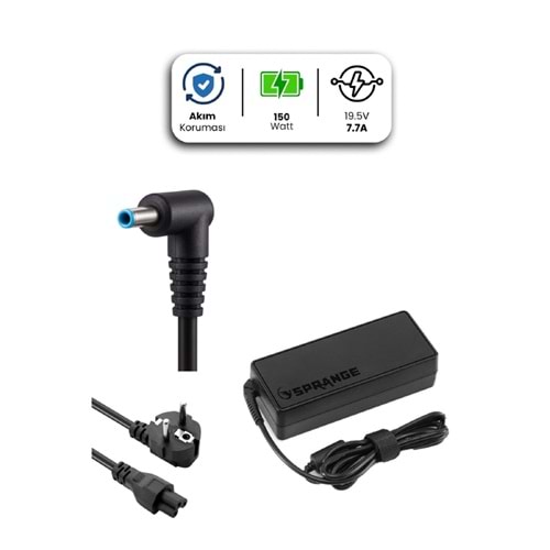 SR-L38 19.5V - 7.7A ( 4.5*3.0 Blue ) Sprange 150W HP İçin Adaptör