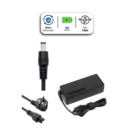 SR-L39 19V - 7.89A ( 7.4*5.0 ) Sprange 150W HP İçin Adaptör - AKT01607