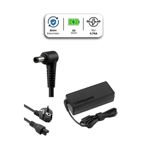 SR-L5 19V - 4.74A ( 4.0*1.7 ) Sprange 90W HP-CASPER Adaptör - AKT00891