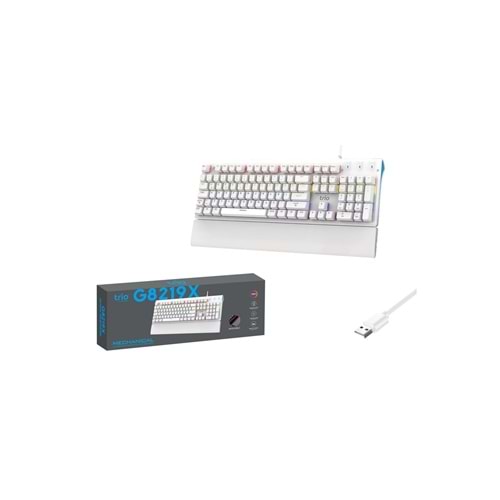 TR-TRG8219X Trio Oyuncu Klavyesi Mekanik Blue Switch RGB
