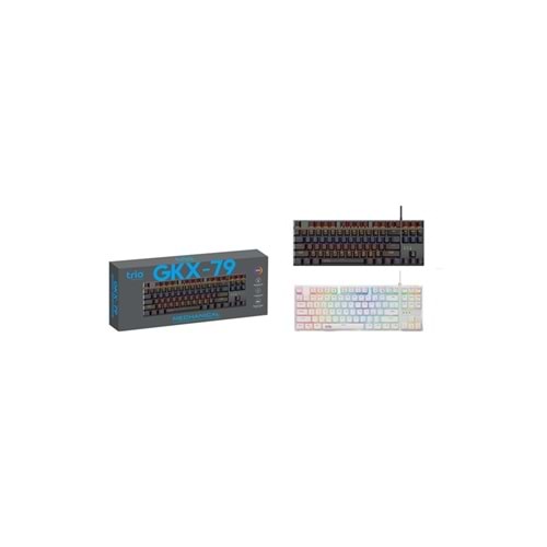 TR-TRGKX79 Trio Oyuncu Klavyesi Mekanik Blue Switch RGB