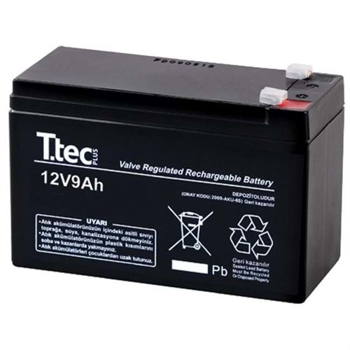 TT-12V-9AH Ttec Bakımsız Kuru Tip Akü