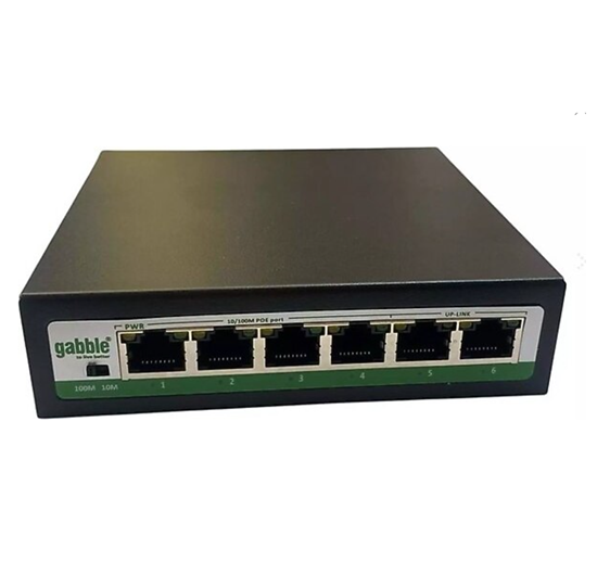 GAB-P42GS Gabble 4Port 10/100/1000 POE + 2Port G.bit SFP Switch