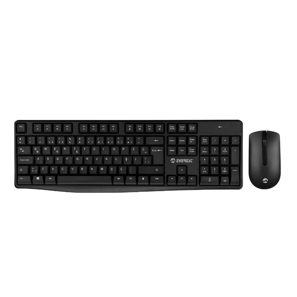 KM-7500 Everest Siyah Q Multimedia Klavye+Mouse Set