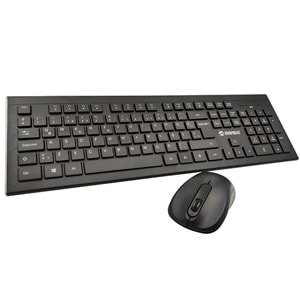 KM-9675 Everest Kablosuz Standart Klavye+Mouse Set