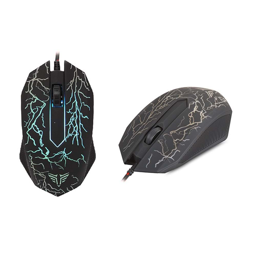 KMX-88 Everest Usb Gökkuşağı Zemin Aydınlatmalı Oyuncu Klavye+Mouse
