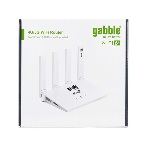 GAB-GB8201 Gabble 4G/5G 1Port 300Mbps SIM Wireless Router