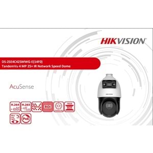 Hikvision DS-2SE4C425MWG-E (14F0) 4Mp 25X IR TANDEMVU PTZ Speed Dome