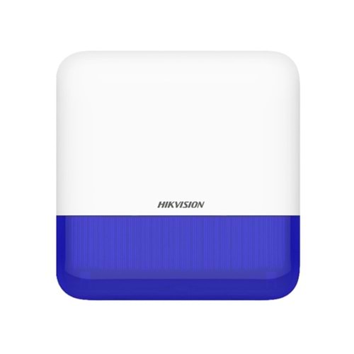 Hikvision DS-PS1-E-WE Kablosuz Alarm - Dış Ortam Siren Mavi