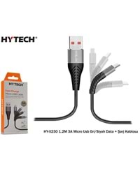 HY-X230 Hytech 1.2M 3A Micro Usb Data + Şarj Kablosu 3renk