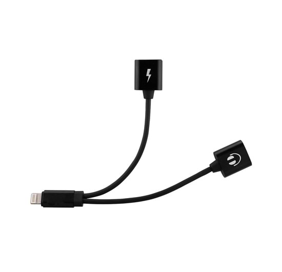 HY-XO38 Hytech Gümüş 2in1 Şarj+Kulaklık Lightning Metal Gövdeli Çeviri