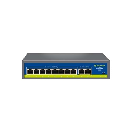 NVC-HIF0820GBL-C 8Port 10/100Mb PoE + 2Port Uplink Gigabit Poe Switch