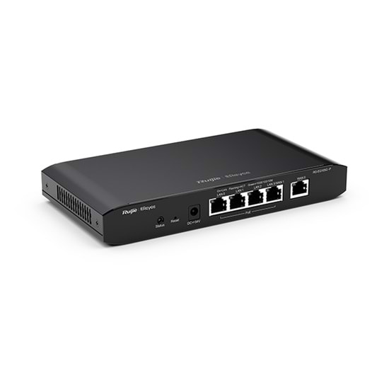 Reyee RG-EG105G-P 5 Portlu Router, Web Yönetilebilir, 2 WANs, 100 Kull