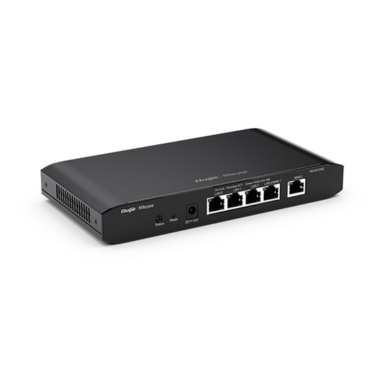 Reyee RG-EG105G 5 Portlu Router, Web Yönetilebilir, 2 WANs, 100 Kullan