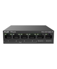 Reyee RG-ES106D-P 6 Portlu, 10/100 Fast Ethernet, Tak Çalıştır Switch,