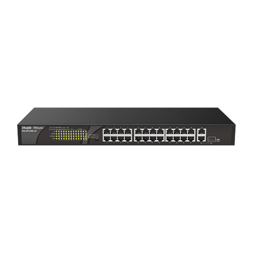 Reyee RG-ES126S-LP 24 Portlu, 10/100 Fast Ethernet, Tak Çalıştır Switc