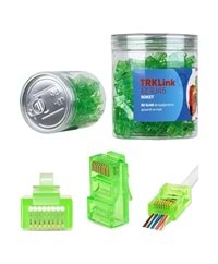 TRK-EZ-RJ45-Y TRK Cat6 EZ-RJ45 Yeni Nesil Yeşil Konnektör