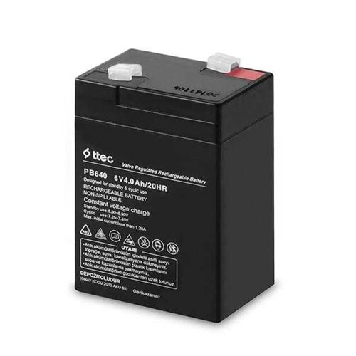 TT-6V-4AH Ttec Bakımsız Kuru Tip Akü
